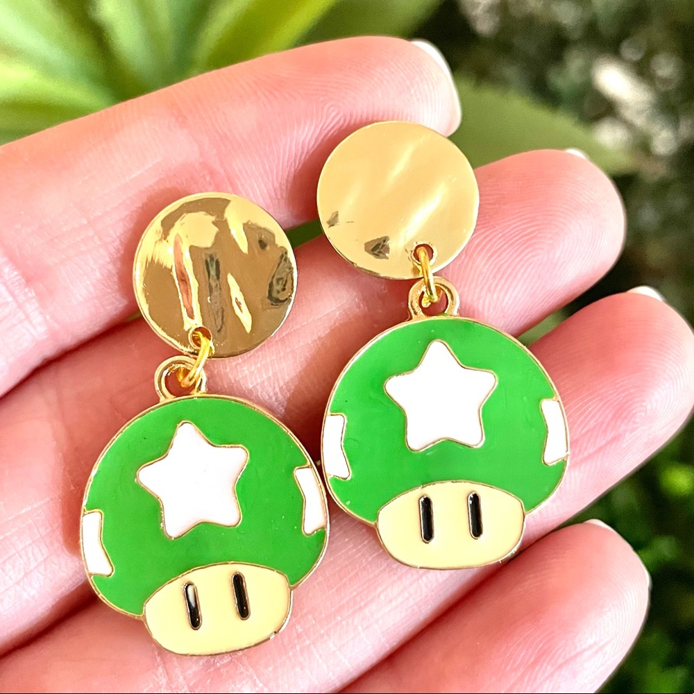 Super Mario Bros. Mushroom Earrings